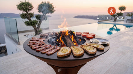 Grilled BLT Sandwich cooking on an Arteflame grill