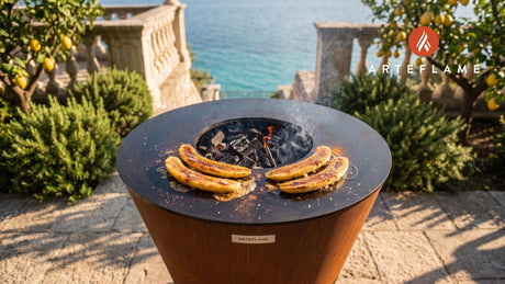 Grilled Bananas cooking on an Arteflame grill