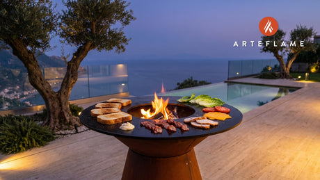 Grilled Club Sandwich cooking on an Arteflame grill