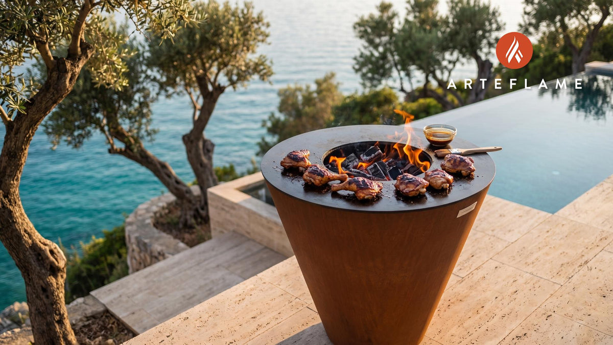 Grilled Chicken cooking on an Arteflame grill
