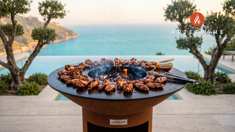 Grilled Chicken Wings cooking on an Arteflame grill