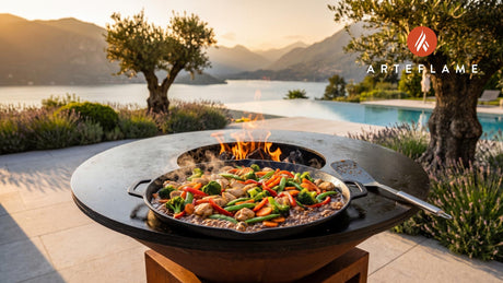 Homemade Stir-Fry Sauce cooking on an Arteflame grill