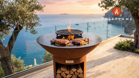 Flat Iron Steaks cooking on an Arteflame grill