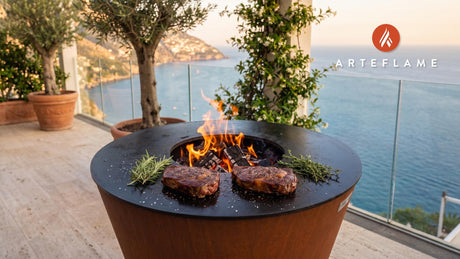 Reverse Seared Denver Steak cooking on an Arteflame grill
