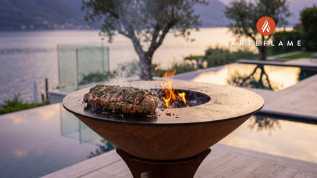 Herb Crusted Pork Loin Roast cooking on an Arteflame grill