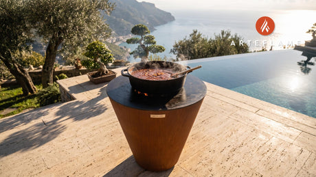 Homemade BBQ Sauce cooking on an Arteflame grill