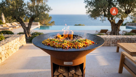Sauteed Sweet Corn cooking on an Arteflame grill