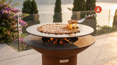 Grilled Peanut Brittle cooking on an Arteflame grill