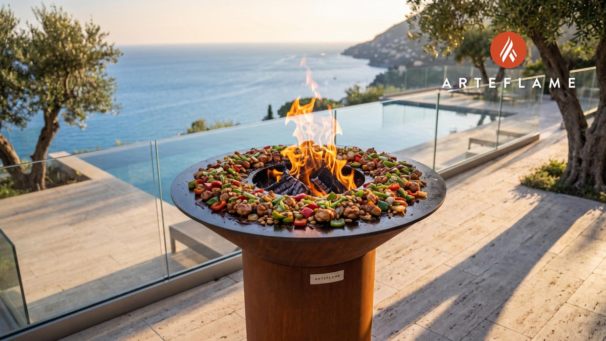 Kung Pao Chicken cooking on an Arteflame grill