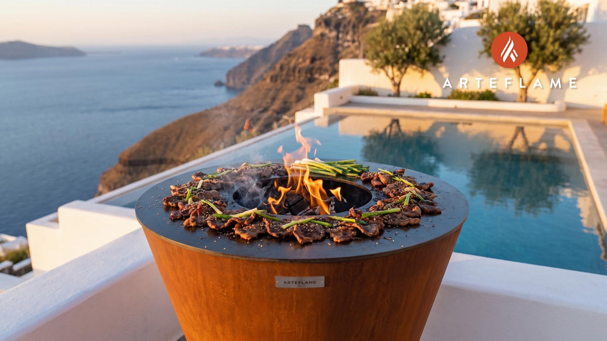 Grilled Bulgogi cooking on an Arteflame grill