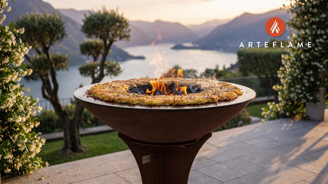 Crispy Potato Rosti cooking on an Arteflame grill