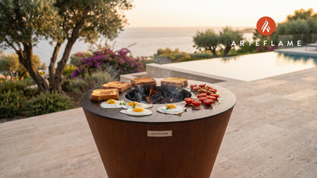 French Breakfast cooking on an Arteflame grill