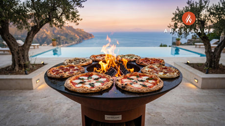 Wood-Fired Pizza cooking on an Arteflame grill