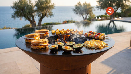 Grilled Breakfast cooking on an Arteflame grill