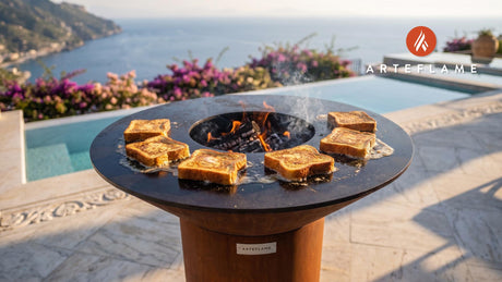 Wentelteefjes cooking on an Arteflame grill