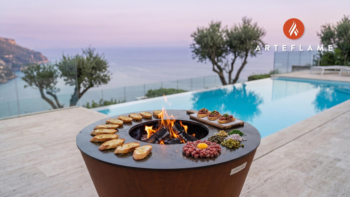 Steak Tartare cooking on an Arteflame grill