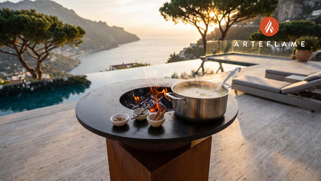 Classic Eggnog cooking on an Arteflame grill