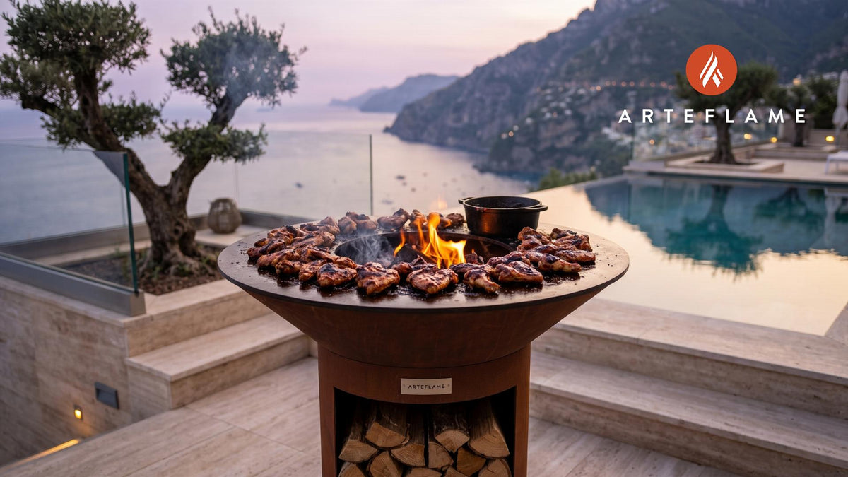 BBQ Chicken Wings cooking on an Arteflame grill