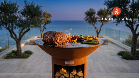 Grilled Roast Beef cooking on an Arteflame grill