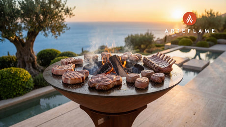 Pork Cuts cooking on an Arteflame grill