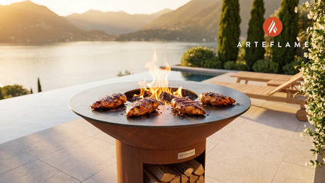 Grilled Buffalo Chicken cooking on an Arteflame grill
