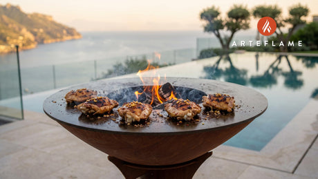 Honey Garlic Chicken cooking on an Arteflame grill
