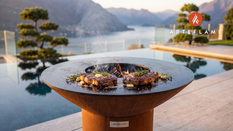 Grilled Steak cooking on an Arteflame grill