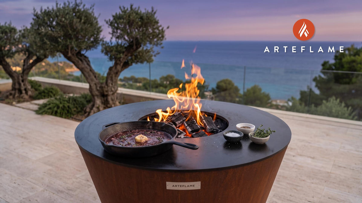 Bordelaise Sauce cooking on an Arteflame grill