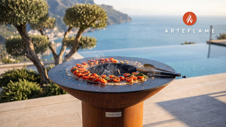 Garlic Butter Tomato Sauce cooking on an Arteflame grill
