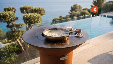 Bechamel Sauce cooking on an Arteflame grill