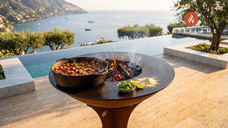 Smoked Chili Con Carne (Texas Style) cooking on an Arteflame grill