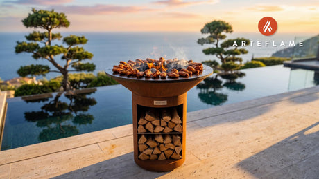 Grilled Buffalo Wings cooking on an Arteflame grill