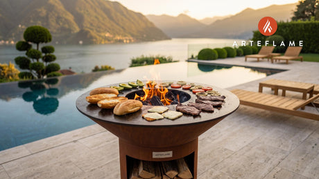Grilled Tortas cooking on an Arteflame grill