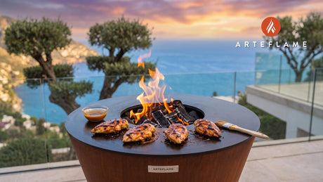Grilled BBQ Chicken cooking on an Arteflame grill