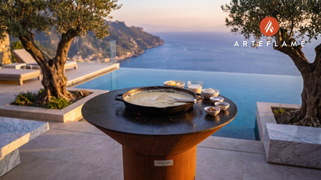 Classic Bechamel Sauce cooking on an Arteflame grill