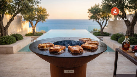 Grilled French Toast cooking on an Arteflame grill