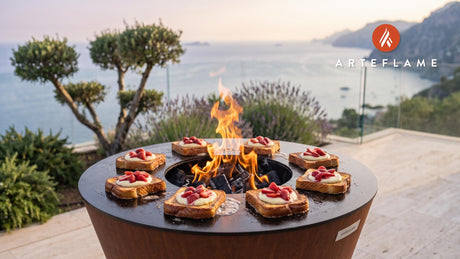 Grilled French Toast cooking on an Arteflame grill