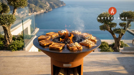 Grilled French Toast cooking on an Arteflame grill