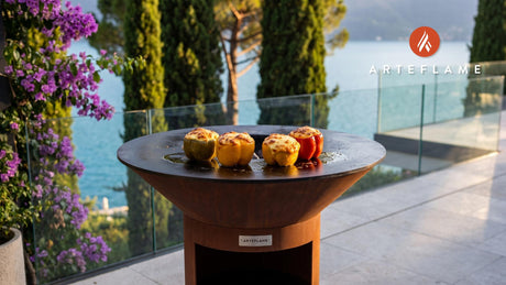 Stuffed Peppers cooking on an Arteflame grill