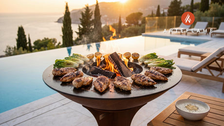 Grilled Caesar Chicken cooking on an Arteflame grill