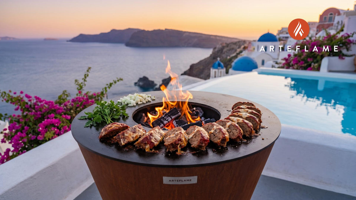 Grilled Italian Meatloaf cooking on an Arteflame grill