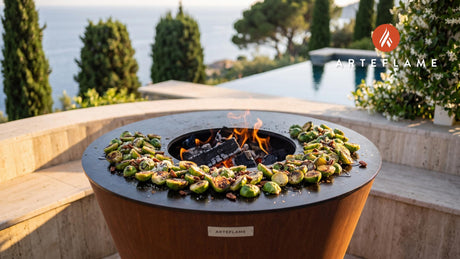 Thanksgiving Sides cooking on an Arteflame grill