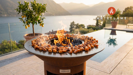 Grilled Sweet Potatoes cooking on an Arteflame grill