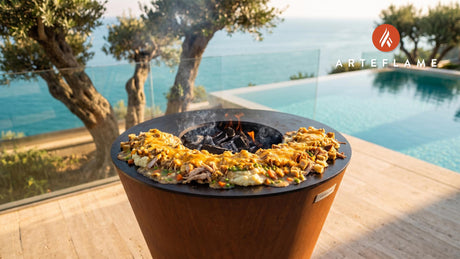 Turkey Casserole cooking on an Arteflame grill
