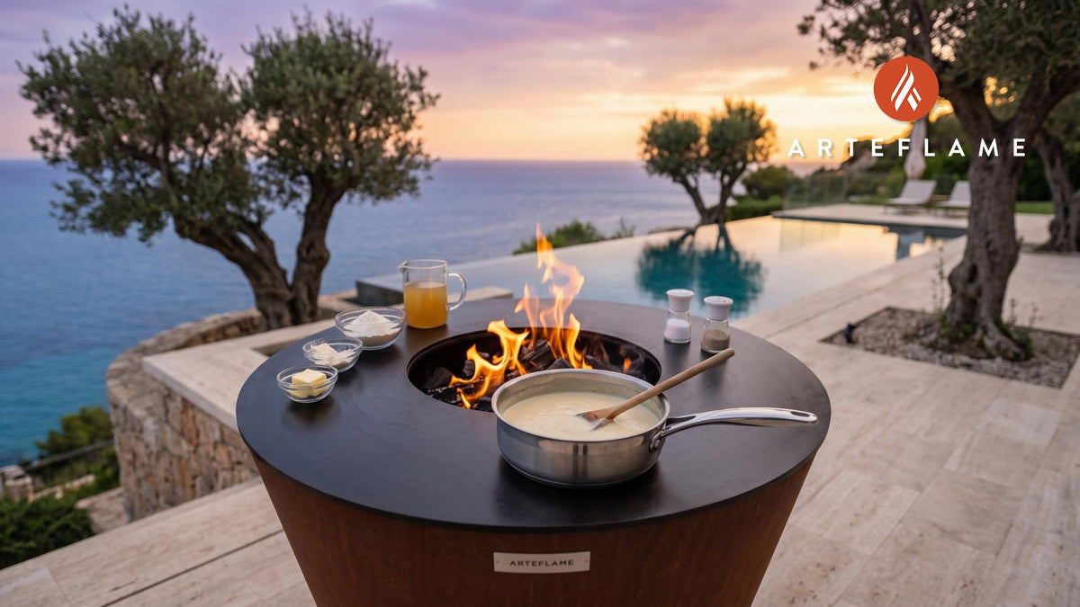 Velouté Sauce cooking on an Arteflame grill