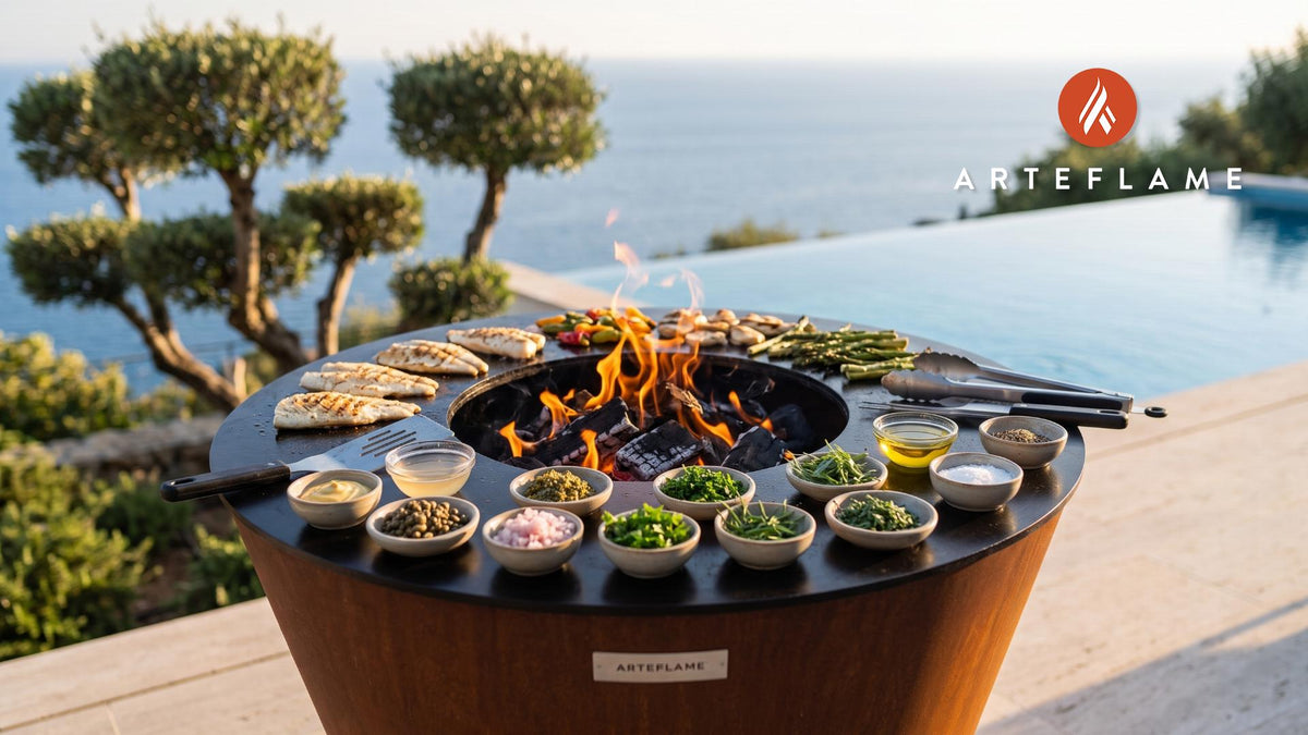 Classic Sauce Ravigote cooking on an Arteflame grill
