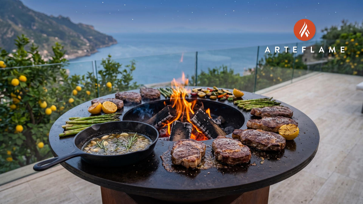 Homemade Garum Sauce cooking on an Arteflame grill