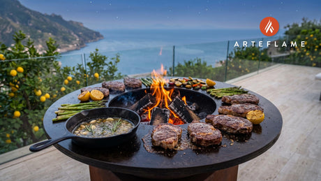 Homemade Garum Sauce cooking on an Arteflame grill