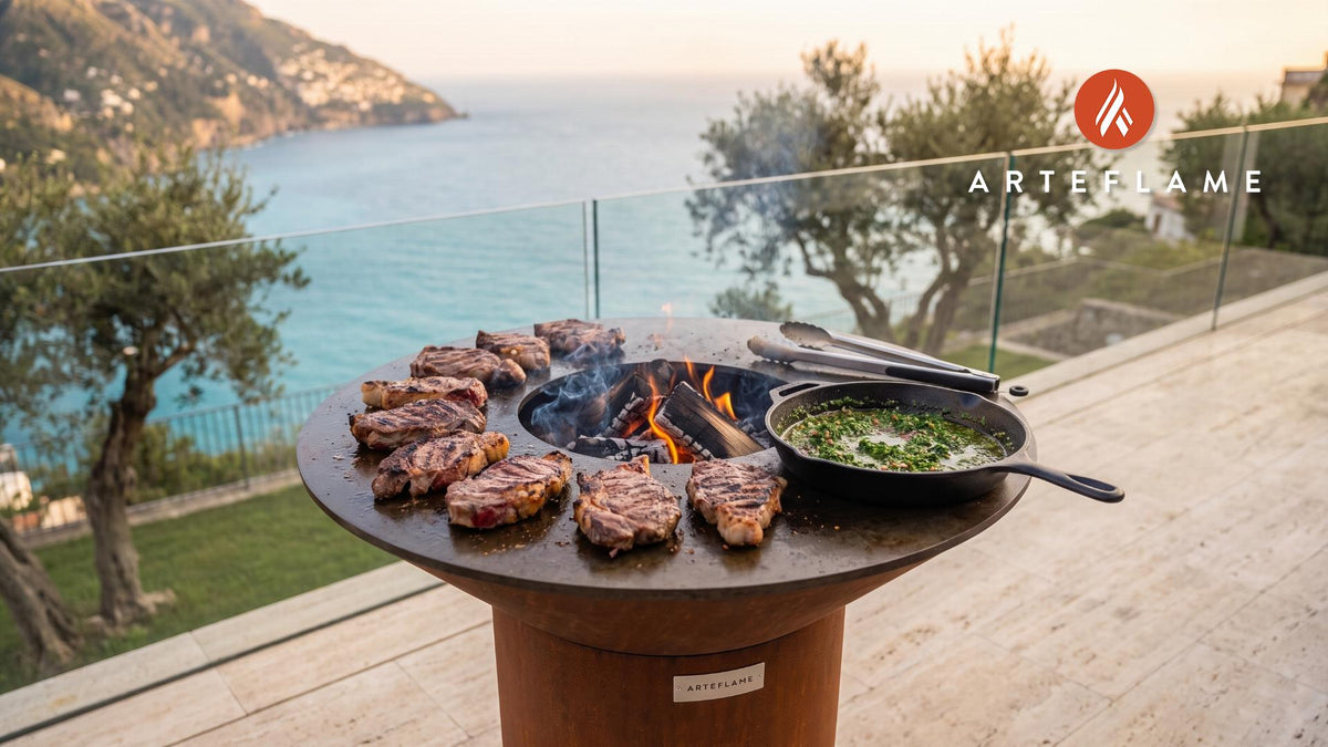 Chimichurri Sauce cooking on an Arteflame grill