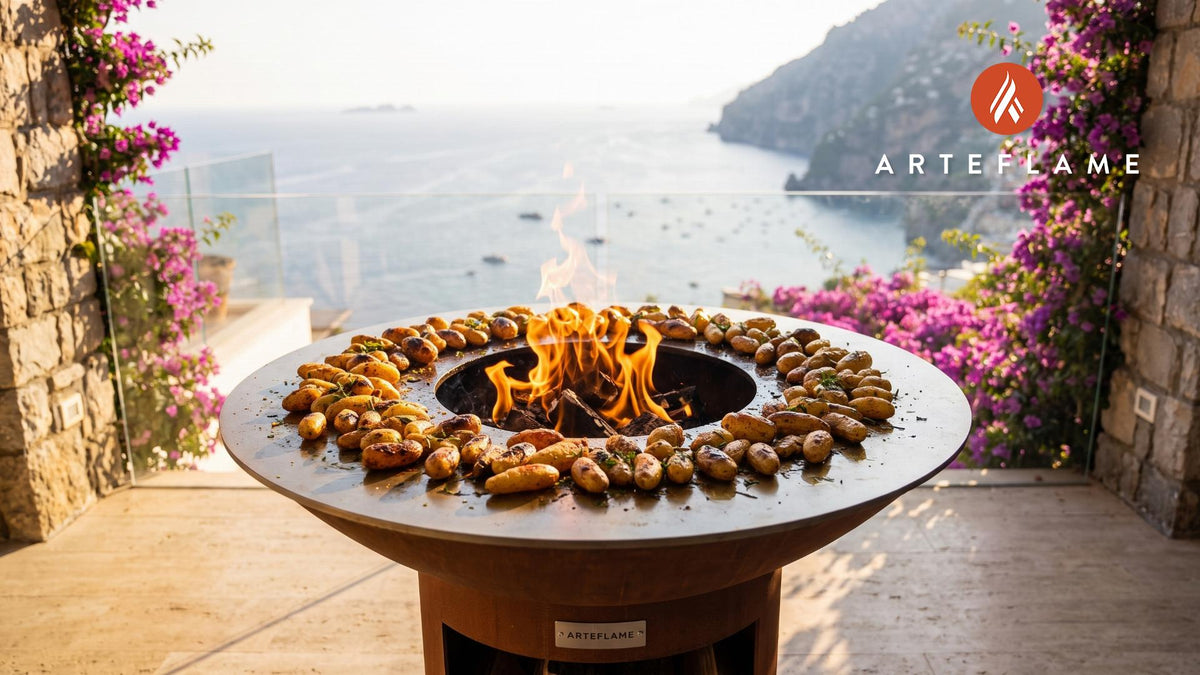 Grilled Potatoes cooking on an Arteflame grill